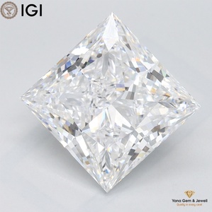 Diamant CVD de qualité supérieure cultivé en laboratoire, clarté VVS1, couleur E, avec certificat IGI, taille princesse, 5,01 carats, conçu pour des bijoux uniques - Product Image 1