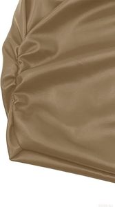 Chaleco de Cuero Personalizado de Alta Calidad para Mujer, Sin Mangas, Cuello Redondo, Corte Ajustado, Estilo Urbano - Product Image 4