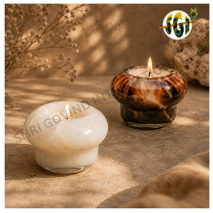 Bol en forme de champignon de qualité supérieure avec des copeaux de couleurs originales et une finition artisanale - Product Image 1