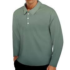 Chemises d'uniforme professionnelles en gros, fournisseur de polos de golf, usine de vêtements pour hommes, polos à manches longues - Product Image 2