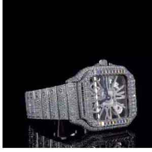 Reloj Clásico Personalizado para Hombre con Diamantes Cultivados en Laboratorio, Estilo Hip Hop, Joyería de Diamantes, Mejor Calidad, Precio al por Mayor - Product Image 6