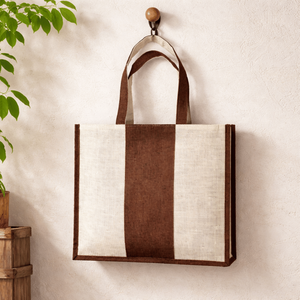 Sacs fourre-tout en jute écologiques et recyclables de haute qualité, fabriqués sur mesure en Inde, sacs de shopping bohèmes pour femmes avec chaînes - Product Image 4