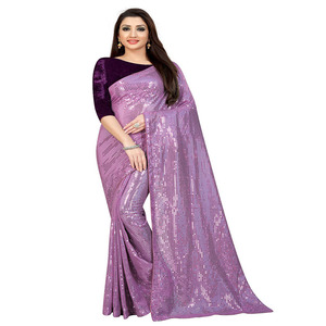 Bollywood Sequence Saree <b>Indian</b> & <b>Pakistani</b> <b>Clothing</b> - Product Image 3