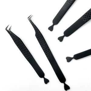 Pince à épiler professionnelle en acier inoxydable pour extensions de cils, anti-magnétique, instrument de beauté à prix compétitif - Product Image 1