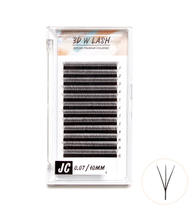 ถาดต่อขนตาปลอม0.07มม. ทำด้วยมือสไตล์เกาหลีถาดเพิ่มวอลลุ่ม8-14มม. สำหรับช่างขนตา - Product Image 1