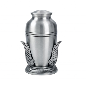 Urne en métal solide de vente chaude pour les cendres humaines et animales Urne de crémation durable pour cercueil commémoratif en laiton pour chien et adulte - Product Image 3