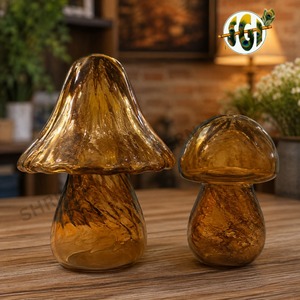 Nouvelle conception d'abat-jour en verre léopard coloré pour lampe de table LED, décoration de salon - Product Image 2