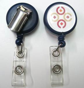 Porte-badge rétractable RP-03 en ABS avec sangle en PVC et clip ceinture - Product Image 5