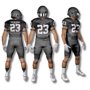 Ensemble Maillot et Short de Football Américain Personnalisé Imprimé par Sublimation – Nom d'Équipe, Manches Courtes, 100% Polyester, Séchage Rapide - Product Image 6