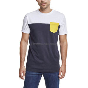 Camiseta de Hombre al por Mayor, 100% Algodón, 220-240 g/m², Elegante, con Bolsillo Frontal, Color Liso, para Verano, Modelo 2026 - Product Image 1