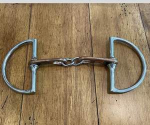 Embouchure Mullen torsadée en acier inoxydable de haute qualité avec baril à charnière large Dee Western Riding Horse Equestrian - Product Image 3