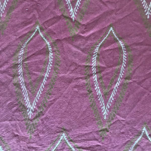 Tela de algodón estampada a mano con motivos de hojas Buta |   Textiles Étnicos Indios - Product Image 3