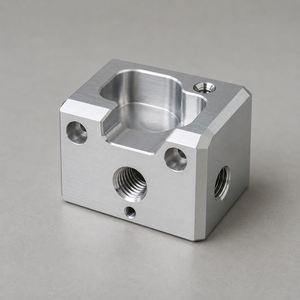 Custom Aluminum CNC Machining Parts Fabrication Services CNC Milling Aluminum CNC Machined <b>Mounting</b> <b>Block</b> - Product Image 4