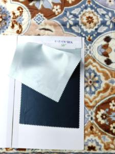 Tissu satiné de luxe à texture slub, largeur 58 pouces, matière lisse et brillante pour la confection de saris, kurtis, robes et vêtements de mode. - Product Image 1