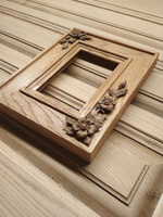 Decoratieve houten wandspiegel met handgemaakt, hoogglans afgewerkt frame, modern vierkant, lichtgewicht, bruiloft, verbetert slaapkamer en badkamer
