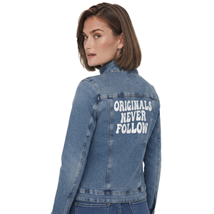 Wholesale Women Denim Jackets Knitted <b>Winter</b> Wear <b>Thick</b> Denim <b>Coat</b> Long Sleeve Cargo <b>Coat</b> Denim Jeans Jacket Women - Product Image 2