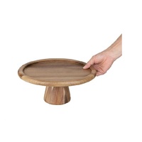 Plateau à gâteau en bois naturel pour présenter les gâteaux de mariage, les pâtisseries, les desserts et les friandises