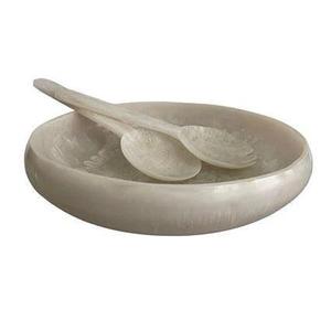 Nouveau bol de service en résine verte fait à la main en bois de manguier écologique pour la vaisselle de dîner et la décoration domestique pour les entreprises - Product Image 4