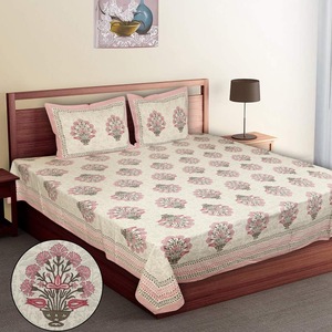 Parure de lit classique à imprimé floral 100 % coton, 7 pièces, sans plis, 400 fils, comprenant des taies d'oreiller, pour la maison - Product Image 2