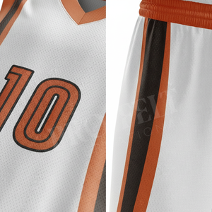 Fournisseur d'usine OEM – Ensemble uniforme de basketball personnalisé pour jeunes, maillot et short en mesh à séchage rapide pour activités sportives scolaires - Product Image 4