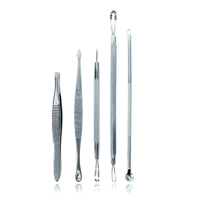 Kit de 5 Herramientas para Extraer Puntos Negros y Espinillas, Uso Facial, Servicio OEM con Logotipo Personalizado Disponible, Extractor de Granos, Belleza Personal - Product Image 2