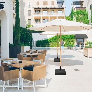 Base in plastica da 21,6 pollici con iniezione d'acqua e ruote per ombrelloni da patio e basi per ombrelloni - Product Image 5