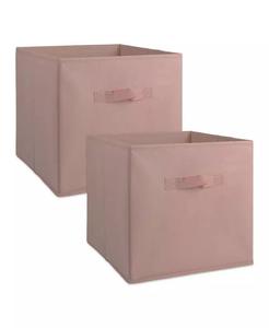 Cubo de polipropileno no tejido Sólido Milenario Cuadrado Juego de 2 | Importaciones de diseño - Product Image 1