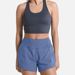 Pantalon de yoga moulant sportif pour femme, couleur unie, short de cyclisme pour la plage, le sport et la course à pied - Respirant, taille élastique - Product Image 3