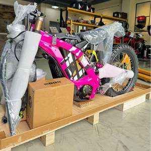 2025 Electric 60v Sport Style Dirt E-Bike 8000W Off-Road Motorcycle with Double Spring Light Bee <b>X</b> Pink Available in Stock - Product Image 6