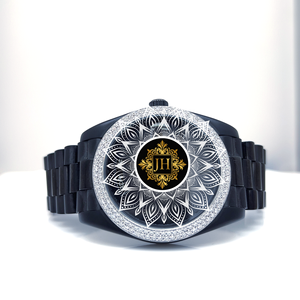 Fully Iced Branded RLX Quartz Watch Alloy 20mm Band Moissanite Diamond Hip-Hop Jewelry Engagement Party Wedding Anniversary Gift - Product Image 3