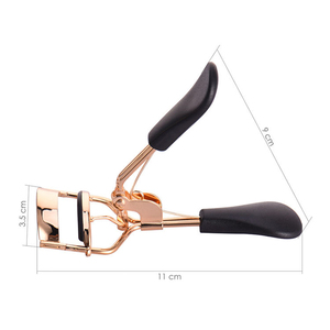 Rizador de Pestañas Profesional de Plástico Personalizado con Calentamiento, Color Oro Rosa, Almohadilla de Silicona Rosa y Negra, Accesorio de Belleza de Alta Calidad para el Cuidado de los Ojos - Product Image 4