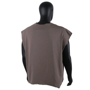 Débardeur sans manches pour homme, col rond, couleur unie, tricoté, style décontracté, teinture unie, vêtements décontractés tendance, nouveau modèle pour homme - Product Image 1