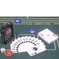 Jeu de cartes personnalisées, impression de cartes de poker, double face, haute qualité, finition brillante, coins arrondis, CMYK, 4 couleurs, boîte en papier