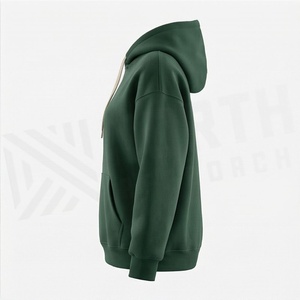 Sweat-shirt à capuche unisexe oversize vierge respirant pour le sport et le streetwear, personnalisable en couleur, vente en gros - Product Image 3