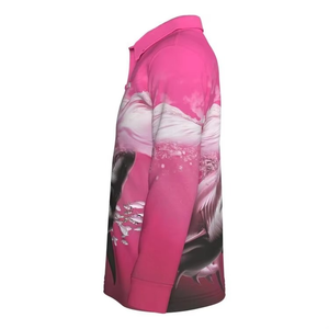 Chemise de pêche à manches longues avec impression personnalisée, logo, protection solaire UPF50+, séchage rapide, impression par sublimation, polo de pêche - Product Image 3