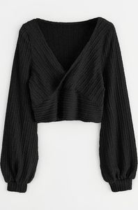 Top de punto liso estilo dulce para mujer, camiseta corta de verano estilo Hot Girl, ajustada de seda láctea de manga corta para mujer - Product Image 3
