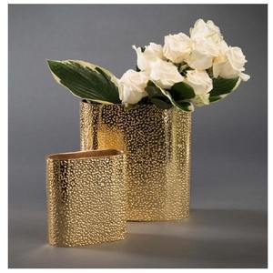 Juego de 2 Jarrones de Metal con Patrón Texturizado de Alta Calidad, Ideales para Decoración de Mesa, Sala de Estar o Pasillo - Product Image 1