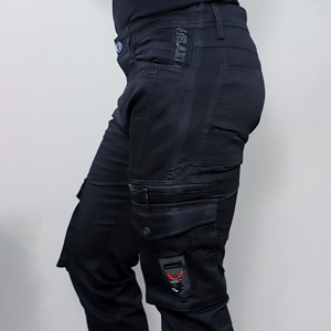 Nouveau design de jeans pour hommes, coupe skinny et jeans stretch taille moyenne pour hommes, bleu clair - Product Image 6