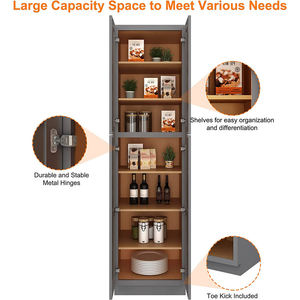 Solid Birch Wood Modern Kitchen <b>Cabinets</b> with Plywood Panels Multi-Functional Factory Direct Ready-to-Assemble Sets - Product Image 4