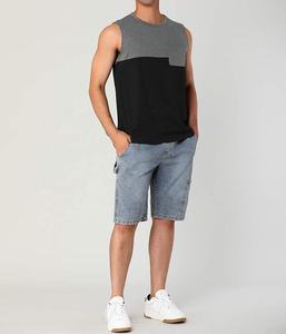 Camiseta Deportiva de Verano para Hombre, sin Mangas, con Bloques de Color, para Entrenamiento al Aire Libre, con Bolsillo - Product Image 4