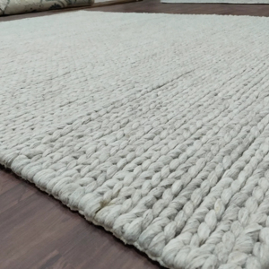 พรมขนสัตว์หนานุ่มงานฝีมืออินเดีย |   พรมลายทางเนื้อสัมผัสหนา ทำมือ ยี่ห้อซูแมค นุ่ม หนา ทันสมัย เหมาะสำหรับห้องนั่งเล่น รับผลิตตามแบบ OEM - Product Image 1