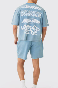 Pantalones Cortos de Forro Polar para Hombre con Estampado Personalizado, Ropa Urbana Informal con Gráficos Personalizados, Largos hasta la Rodilla, con Cordón Ajustable, de Algodón, para Uso Diario - Product Image 5