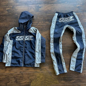 Conjunto Deportivo de Sudadera con Capucha y Pantalones de Chándal para Hombre, Transpirable, 100% Algodón y Nailon, con Logotipo Personalizado, Estilo Urbano, Talla Grande - Product Image 3