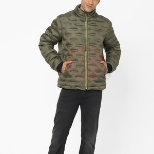 Veste d'hiver matelassée confortable et durable pour homme, col montant, logo sur le devant, idéale pour les aventures de week-end, style décontracté urbain, en promotion - Product Image 2