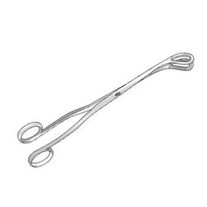 Corrosion Resistant Stainless Steel McClintock <strong>Ovum</strong> <strong>Forceps</strong> 241mm For C-sections Postpartum Surgical Procedures - Product Image 2