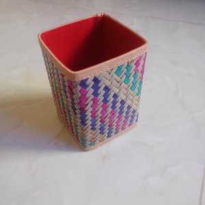 Portalápices/Copa para Lápices Hecha a Mano con Fibra Natural de Murta (Sitol Pati), Biodegradable y Duradera, para Decoración de Oficina, Escritorio y Hogar - Product Image 2