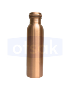 OTSAK Bouteille d'eau portable de luxe moderne jaune à imprimé uni avec couvercle en cuivre, idéale pour le bureau, l'extérieur, la maison, le camping et les voyages, 32 oz - Product Image 2