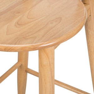 Customized Solid <b>Wood</b> Counter Stool | Quality Rubber <b>Wood</b> Stool - Product Image 5