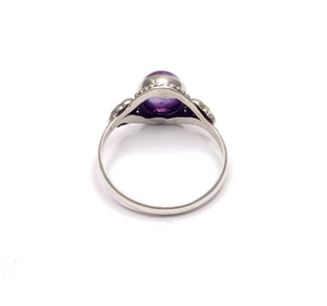 Luxury 2.7 Grams <b>Amethyst</b> Gemstone <b>Ring</b> Elegant and Stylish Product Handcrafted 925 <b>Silver</b> Designer Jewelry - Product Image 4
