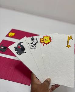 Lots de cartes de vœux artisanales en gros avec enveloppes, papeterie faite à la main à bords festonnés, en vrac - Product Image 5